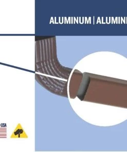 Deals ✔️ Amerimax Downspouts & Components Aluminum 15-in Brown Downspout Extension 🤩 -Roofing shop online 10450088