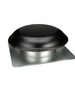 Outlet 💯 Air Vent Roof Louvers Black Galvanized Steel Round Roof Louver ⭐ -Roofing shop online 11088167