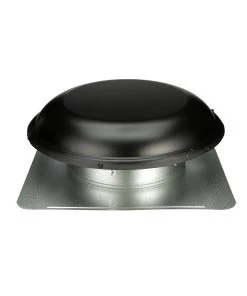 Outlet 💯 Air Vent Roof Louvers Black Galvanized Steel Round Roof Louver ⭐ -Roofing shop online 11088168