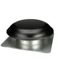 Outlet 💯 Air Vent Roof Louvers Black Galvanized Steel Round Roof Louver ⭐ -Roofing shop online 11088170