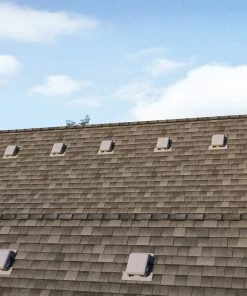 Cheap 🎉 Air Vent Roof Louvers Weatherwood Galvanized Steel Slant-Back Roof Louver ✔️ -Roofing shop online 11090755