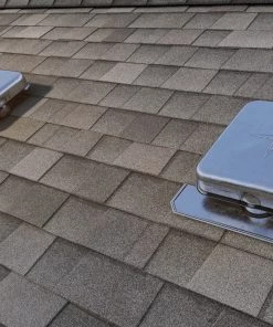 New ✨ Air Vent Roof Louvers Gray Aluminum Square Roof Louver ✔️ -Roofing shop online 11136794