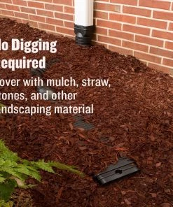 Coupon 🎉 Amerimax Downspouts & Components StealthFlow 24 in. Extender Vinyl 24.5-in Black Downspout Extension 🧨 -Roofing shop online 11265097