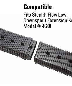 Coupon 🎉 Amerimax Downspouts & Components StealthFlow 24 in. Extender Vinyl 24.5-in Black Downspout Extension 🧨 -Roofing shop online 11265098