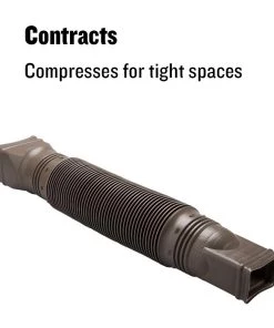 Discount 🌟 Amerimax Downspouts & Components FLEX-A-SPOUT Vinyl 24-in Brown Downspout Extension 👍 -Roofing shop online 11290491