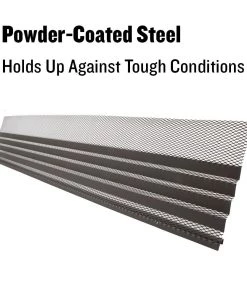 New ⭐ Amerimax Gutter Parts & Accessories Hoover Dam Galvanized Steel Gutter Guard (6-in x 3-ft) 🌟 -Roofing shop online 11290750