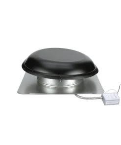 Buy 🤩 Air Vent Power Roof Vents 1,500-CFM Black Galvanized Steel Electric Power Roof Vent 🛒 -Roofing shop online 11376897