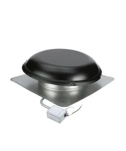 Buy 🤩 Air Vent Power Roof Vents 1,500-CFM Black Galvanized Steel Electric Power Roof Vent 🛒 -Roofing shop online 11376898