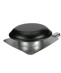 Best deal 💯 Air Vent Power Roof Vents 1,500-CFM Black Galvanized Steel Electric Power Roof Vent ⌛ -Roofing shop online 11376931