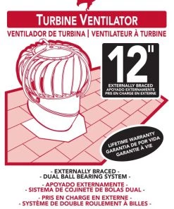 Best deal ๐ Air Vent Roof Turbine Vents Airhawk 12-in Aluminum Externally Braced Roof Turbine Vent โค๏ธ 33 Best deal ๐ Air Vent Roof Turbine Vents Airhawk 12-in Aluminum Externally Braced Roof Turbine Vent โค๏ธ -Roofing shop online 11994838