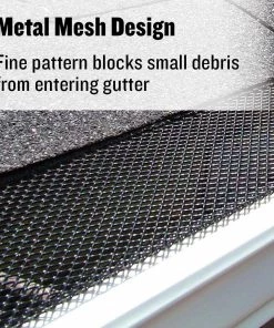 Promo 😍 Amerimax Gutter Parts & Accessories Lock-In Gutter Guard Black Galvanized Steel K Style (5.25-in x 3-ft) Gutter Guard Screen 😀 -Roofing shop online 14141240