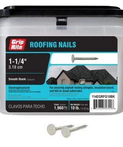 New β¨ Grip-Rite Roofing Nails 10lb Roofing Nail Electrogalvanized 1-1/4 in π