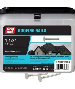 Brand new 🎉 Grip-Rite Roofing Nails 10lb Roofing Nail Electrogalvanized 1-1/2 in 🤩