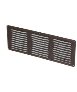 New 🛒 Air Vent Soffit Vents 6-in x 16-in Brown Aluminum Soffit Vent 😍 -Roofing shop online 14612192