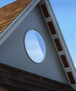 New 🛒 Air Vent Soffit Vents 6-in x 16-in Brown Aluminum Soffit Vent 😍 -Roofing shop online 14612196