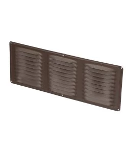 New 🛒 Air Vent Soffit Vents 6-in x 16-in Brown Aluminum Soffit Vent 😍 -Roofing shop online 14612200