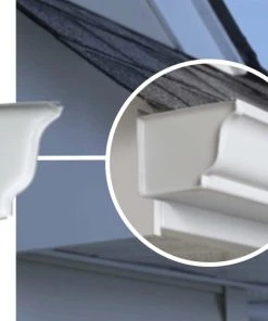 Promo 🎉 Amerimax Gutter Parts & Accessories Aluminum K Style (Left) End Cap 🌟 -Roofing shop online 15003019