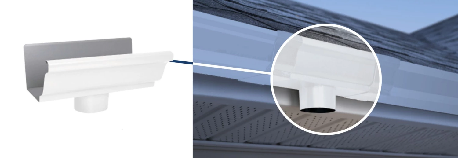 Wholesale 𧨠Amerimax Gutters 5.5-in x 10.5-in White K Style Gutter End with Drop π 3 Wholesale 𧨠Amerimax Gutters 5.5-in x 10.5-in White K Style Gutter End with Drop π - Image 2