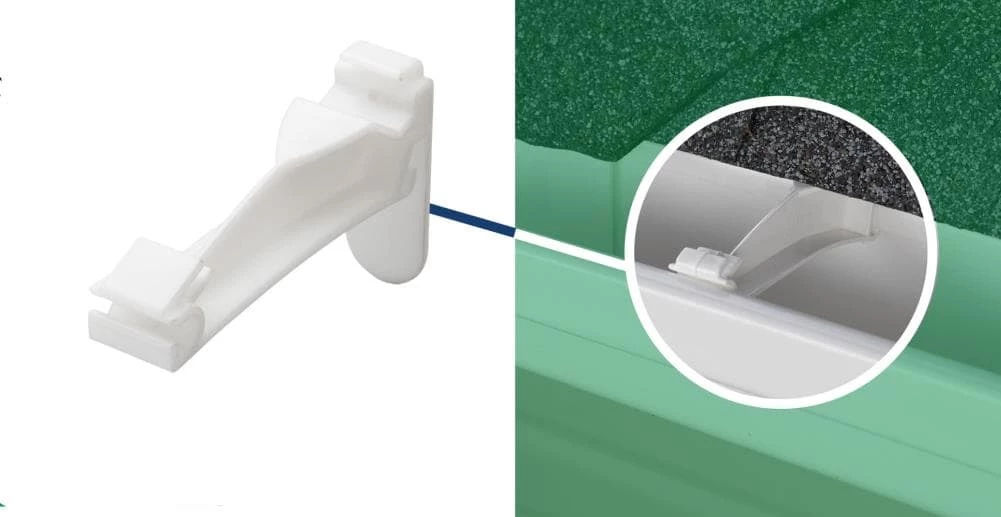 New π Amerimax Gutter Parts & Accessories Traditional Vinyl K Style Hidden Hanger π 4 New π Amerimax Gutter Parts & Accessories Traditional Vinyl K Style Hidden Hanger π - Image 2