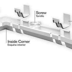 New π Amerimax Gutter Parts & Accessories Traditional Vinyl K Style Hidden Hanger π 7 New π Amerimax Gutter Parts & Accessories Traditional Vinyl K Style Hidden Hanger π -Roofing shop online 15018511