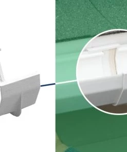 Outlet 💯 Amerimax Gutter Parts & Accessories Contemporary Vinyl Half Round Slip Joint 🛒 -Roofing shop online 15022362