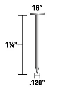 Wholesale 🎉 Metabo HPT 1-1/4-in 15-Gauge Electro-Galvanized Steel Pneumatic Roofing Nails (7200-Count) 😍 -Roofing shop online 15592250