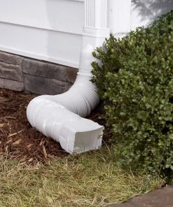 Hot Sale 🎁 Amerimax Downspouts & Components FLEX-A-SPOUT Vinyl 24-in White Downspout Extension 🔔 -Roofing shop online 15620280 scaled