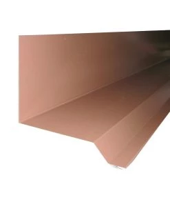 Best Pirce 😀 Metal Sales Flashings Universal Sidewall 4.375-in x 126-in Brown Galvanized Steel Step Flashing 🎉