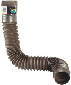 Buy 🤩 Spectra Downspouts & Components Universal Downspout Extension Brown Polymer 24-in Brown Downspout Extension ⌛