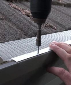 Top 10 👏 Atlas by Gutterglove Gutter Parts & Accessories Atlas Gutter Guard Stainless Steel Half Round/K Style (5.5-in x 3-ft) Gutter Guard Screen 11-Pack ⌛ -Roofing shop online 16511007