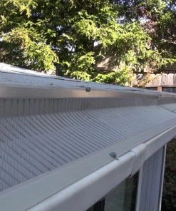 Top 10 👏 Atlas by Gutterglove Gutter Parts & Accessories Atlas Gutter Guard Stainless Steel Half Round/K Style (5.5-in x 3-ft) Gutter Guard Screen 11-Pack ⌛ -Roofing shop online 16511008