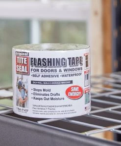 Wholesale ❤️ TITE-SEAL Flashings Self-adhesive waterproof flashing tape 4-in x 33-ft Rubberized Asphalt Roll Flashing 👍 -Roofing shop online 42096416