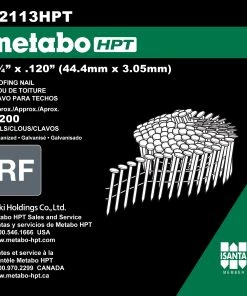 Cheap 🌟 Metabo HPT 1-3/4 Inch Full Round Head Wire Collated Roofing Nails | Metabo HPT 12113HPT 🎁 -Roofing shop online 43649142