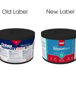 Brand new 🔔 GAF Roof Ridge Vents Cobra Exhaust Vent 10.5-in x 240-in Black Composite Roll Roof Ridge Vent 🧨 -Roofing shop online 44077627